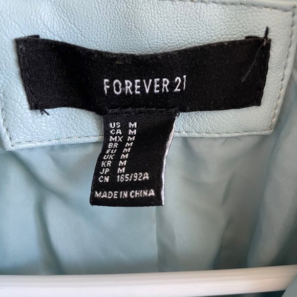 2 Forever 21 Faux leather moto jackets Medium - Picture 5 of 6